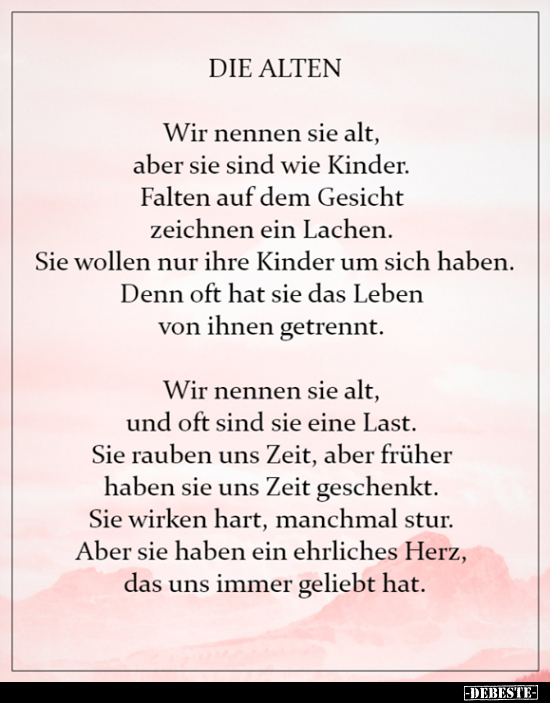 DIE ALTEN: Wir nennen sie alt, aber sie sind wie..