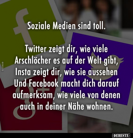 Soziale Medien sind toll.. - Lustige Bilder | DEBESTE.de