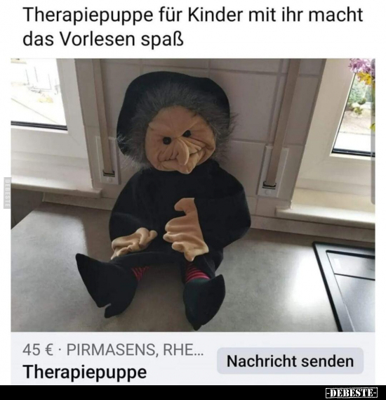 Therapiepuppe für Kinder mit ihr macht das Vorlesen.. - Lustige Bilder | DEBESTE.de