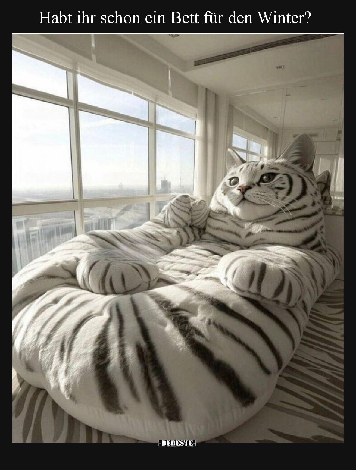 Habt ihr schon ein Bett für den Winter?