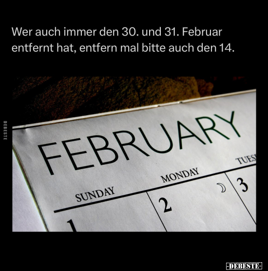 Februar, Bitte