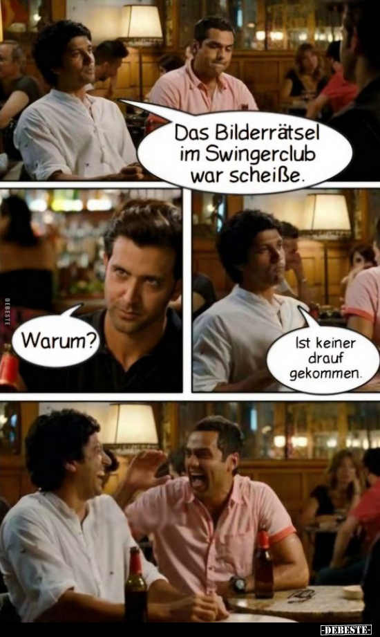 Das Bilderrätsel im Swingerclub war schei*ße.. - Lustige Bilder | DEBESTE.de