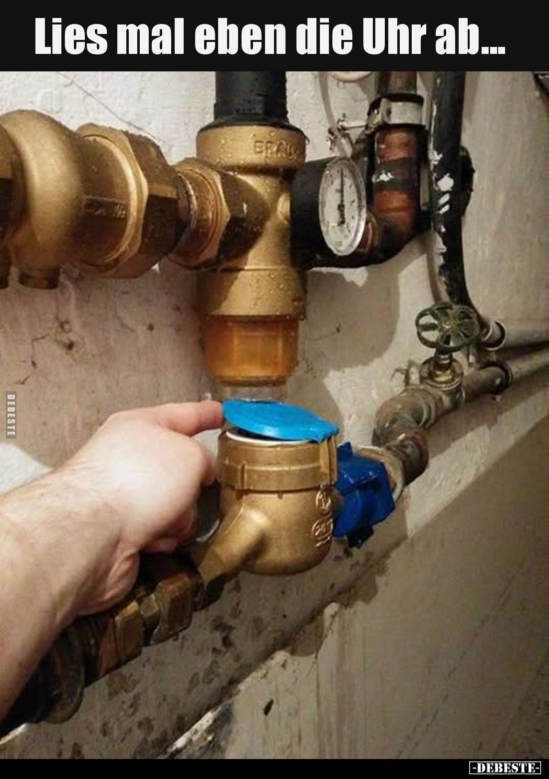 Lies mal eben die Uhr ab...