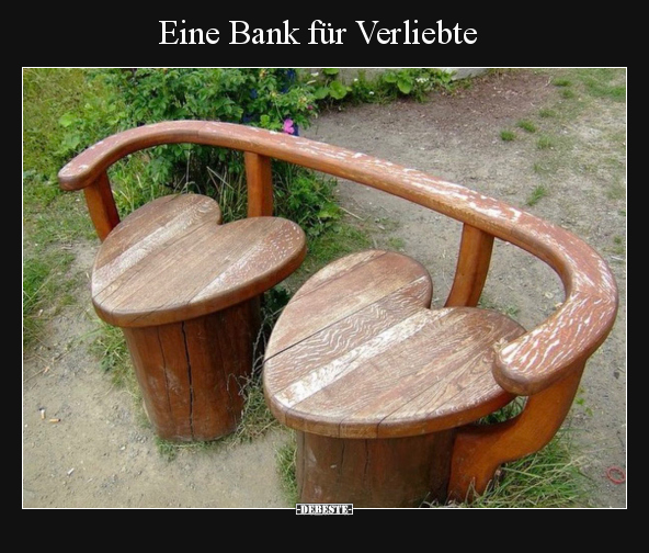 Eine Bank für Verliebte.. - Lustige Bilder | DEBESTE.de