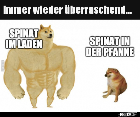 Immer wieder überraschend...