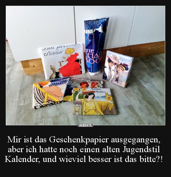 Mir ist das Geschenkpapier ausgegangen, aber ich hatte.. - Lustige Bilder | DEBESTE.de