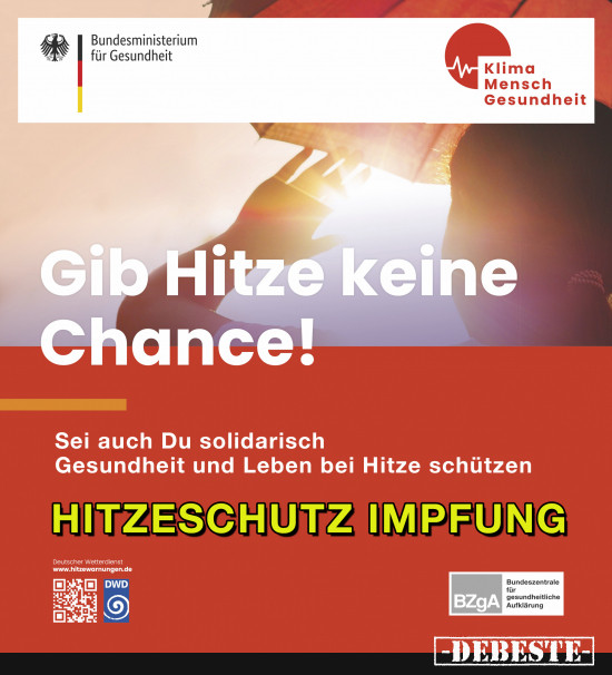 Jetzt neu: HITZESCHUTZIMPFUNG - Lustige Bilder | DEBESTE.de