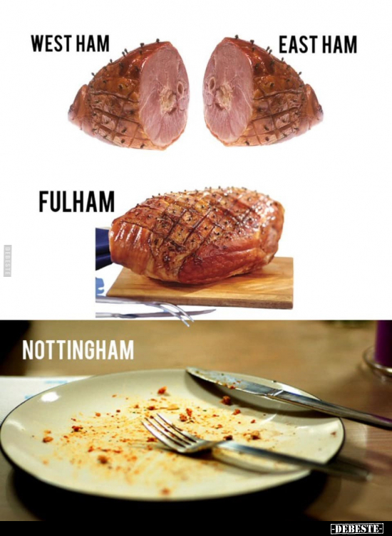 West ham and East ham -
Fulham -
Nottingham