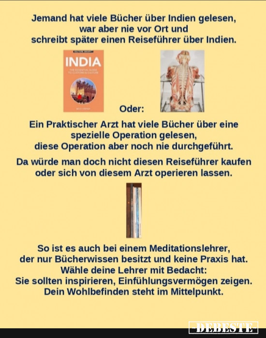 Bücherwissen in der Meditation  ??? - Lustige Bilder | DEBESTE.de