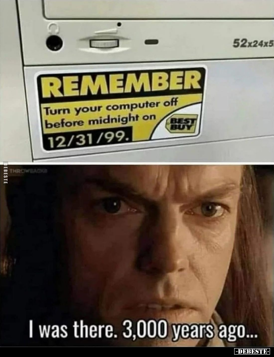 I was there. 3,000 years ago...