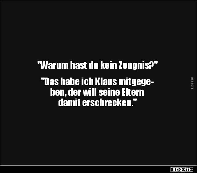 Zeugnis Witze Und Spr che DEBESTE de