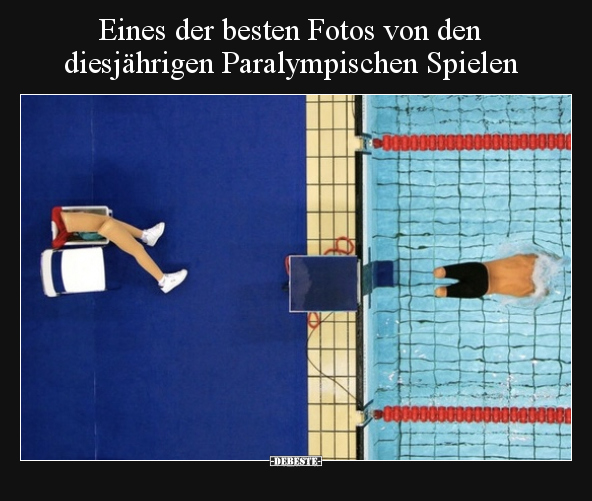 Eines der besten Fotos von den diesjährigen Paralympischen.. - Lustige Bilder | DEBESTE.de