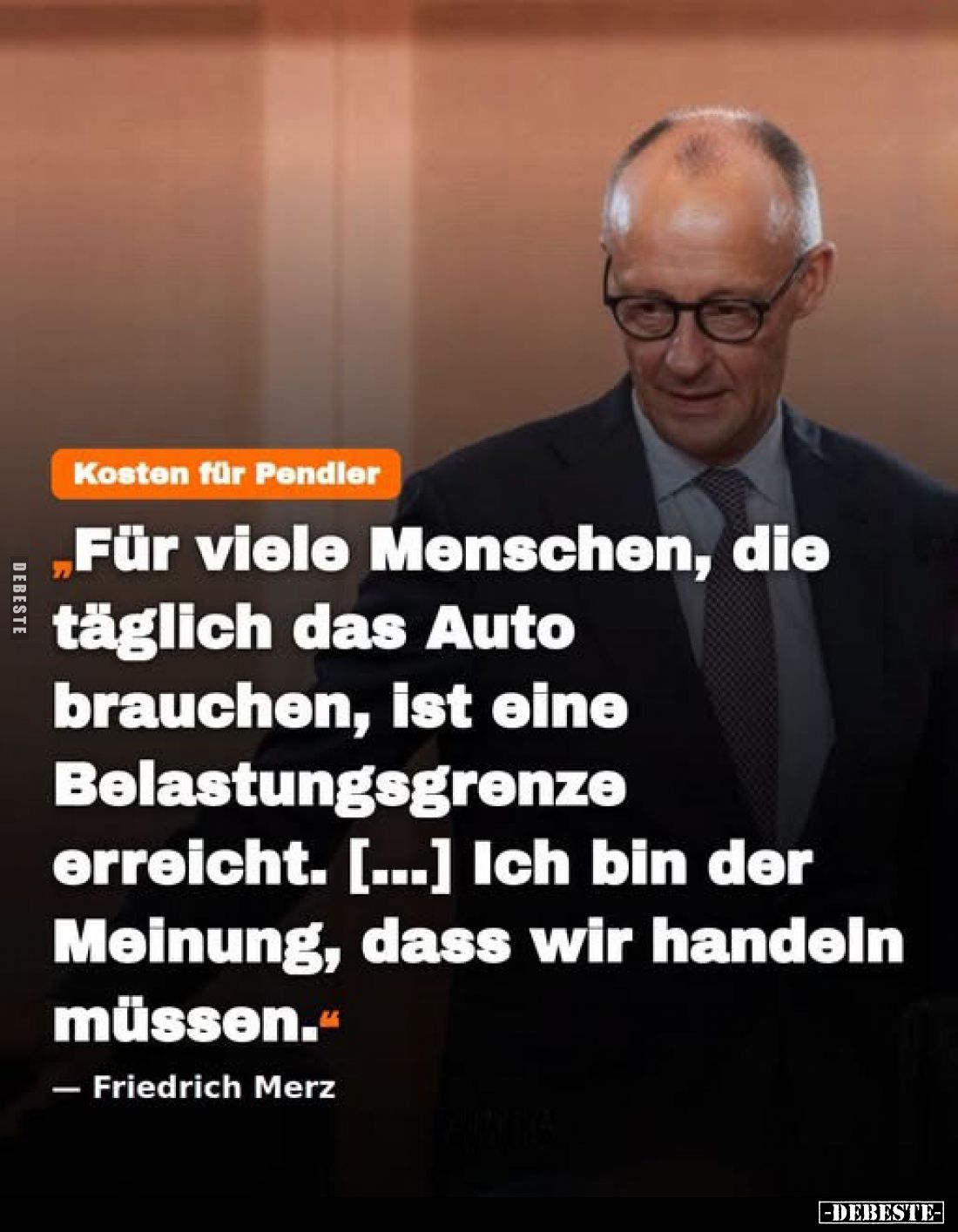 Kosten für Pendler

„Für viele Menschen, die täglich das Auto brauchen, ist eine Belastungsgrenze erreicht. [...] Ich bin d...
