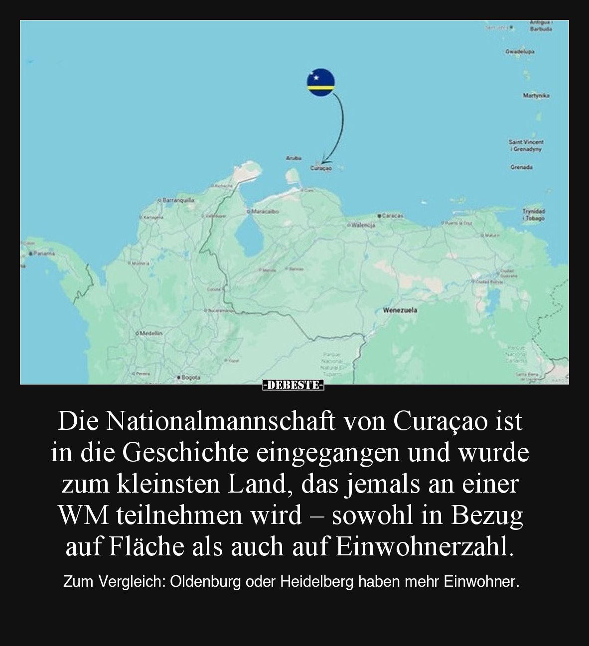 Die Nationalmannschaft von Curaçao ist in die Geschichte eingegangen und wurde zum kleinsten Land, das jemals an einer WM tei...