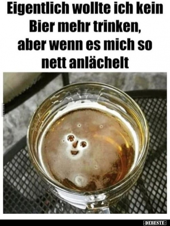 Eigentlich wollte ich kein Bier mehr trinken, aber.. - Lustige Bilder | DEBESTE.de