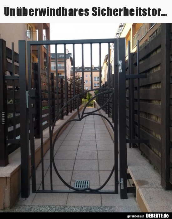 Unüberwindbares Sicherheitstor...