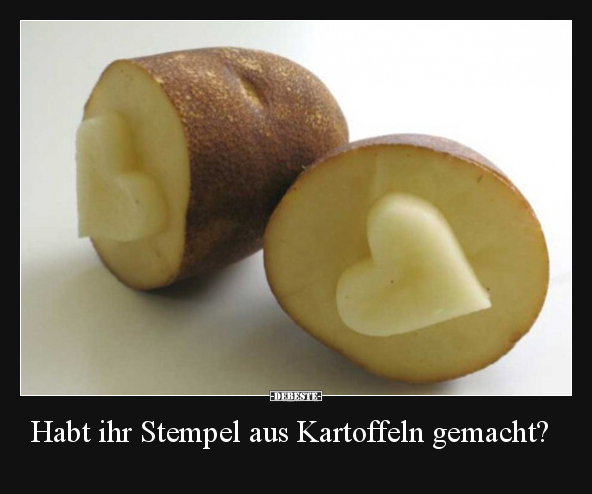 Habt ihr Stempel aus Kartoffeln gemacht?.. - Lustige Bilder | DEBESTE.de