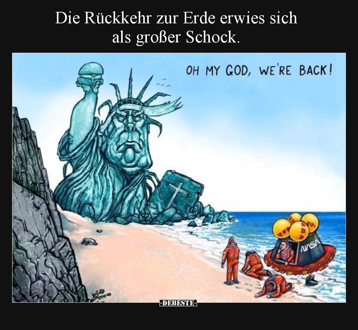 Die Rückkehr zur Erde erwies sich als großer Schock... - Lustige Bilder | DEBESTE.de