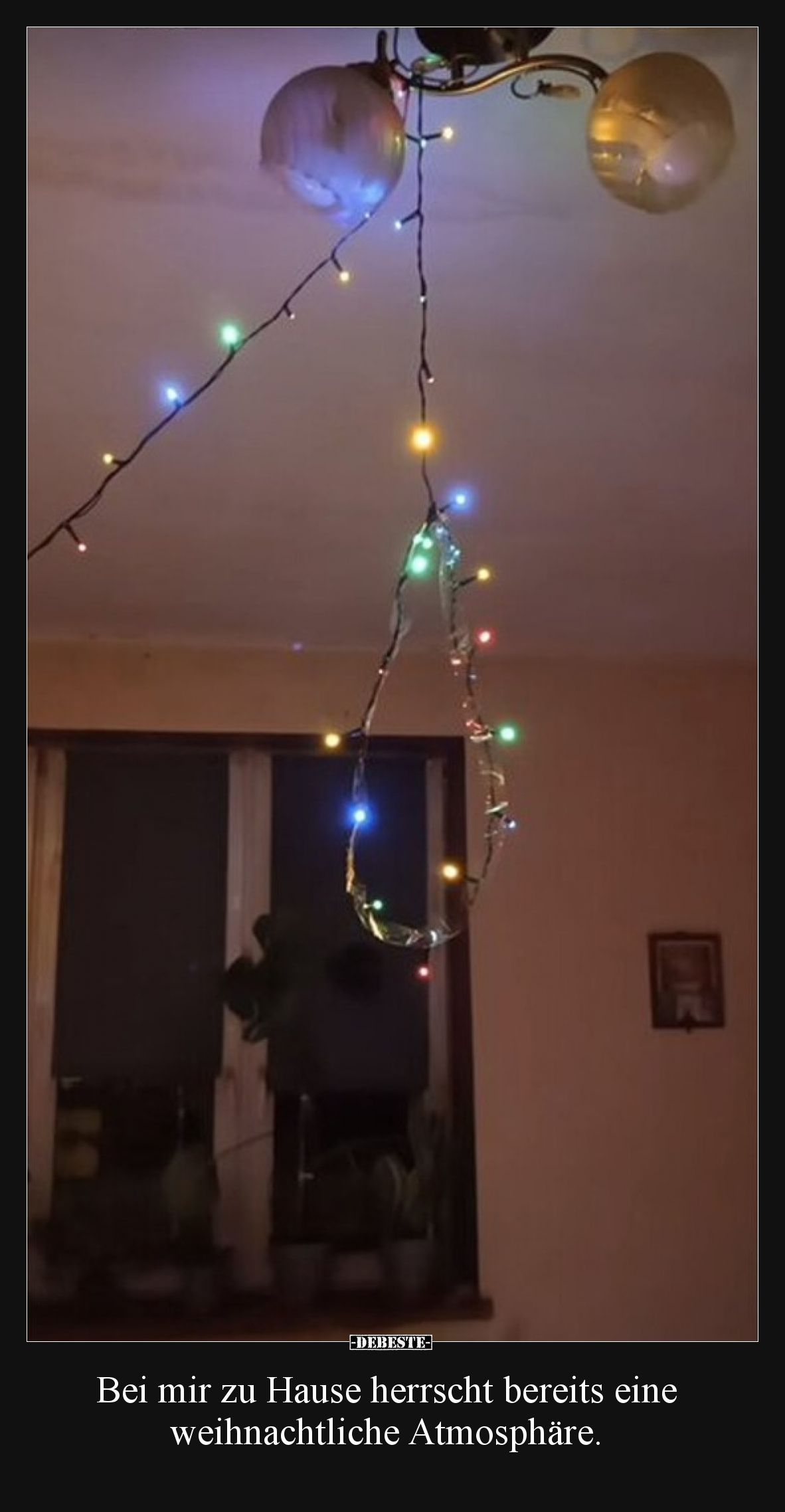 Bei mir zu Hause herrscht bereits eine weihnachtliche Atmosphäre.