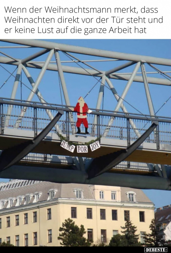 Wenn der Weihnachtsmann merkt, dass Weihnachten direkt vor.. - Lustige Bilder | DEBESTE.de