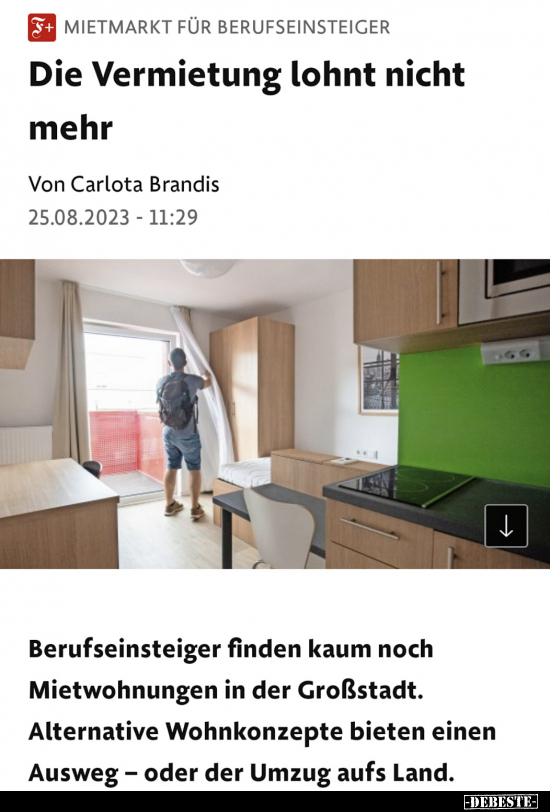 Die Vermietung lohnt nicht mehr.. - Lustige Bilder | DEBESTE.de