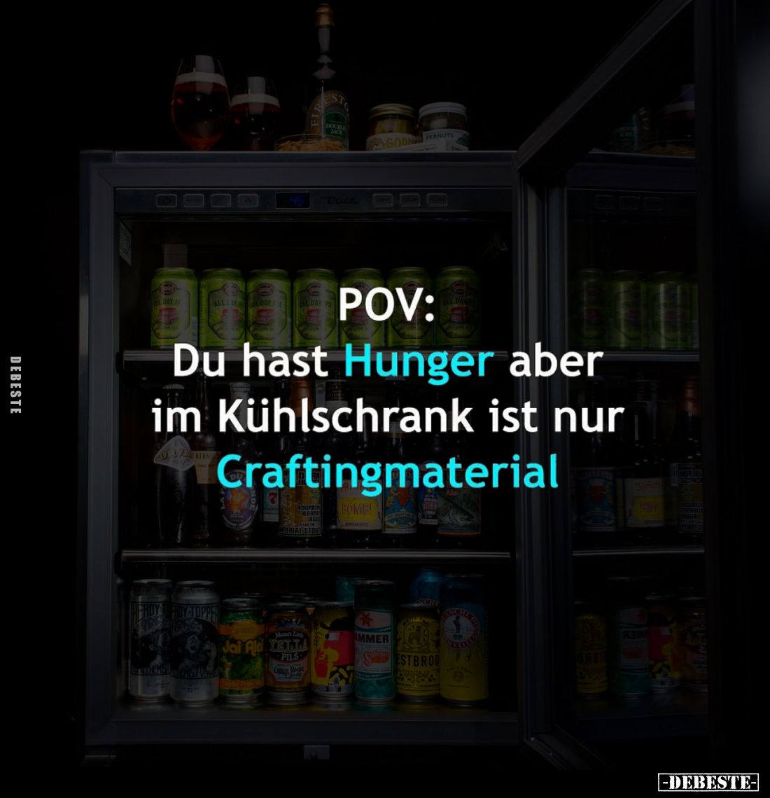 POV: Du hast Hunger aber im Kühlschrank ist nur Craftingmaterial.
