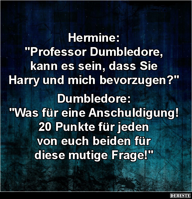 Hermine: Professor Dumbledore, kann es sein... - Lustige Bilder | DEBESTE.de