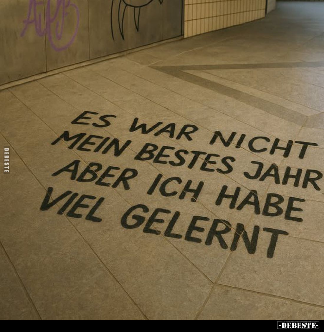 Es war nicht mein bestes Jahr aber ich habe viel gelernt.