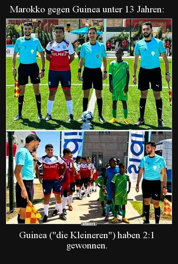 Marokko gegen Guinea unter 13 Jahren.. - Lustige Bilder | DEBESTE.de