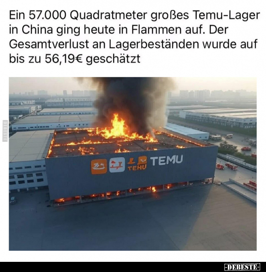 Ein 57.000 Quadratmeter großes Temu-Lager.. - Lustige Bilder | DEBESTE.de