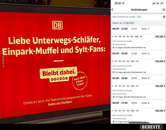 Liebe Unterwegs-Schläfer, Einpark-Muffel und Sylt-Fans.. - Lustige Bilder | DEBESTE.de