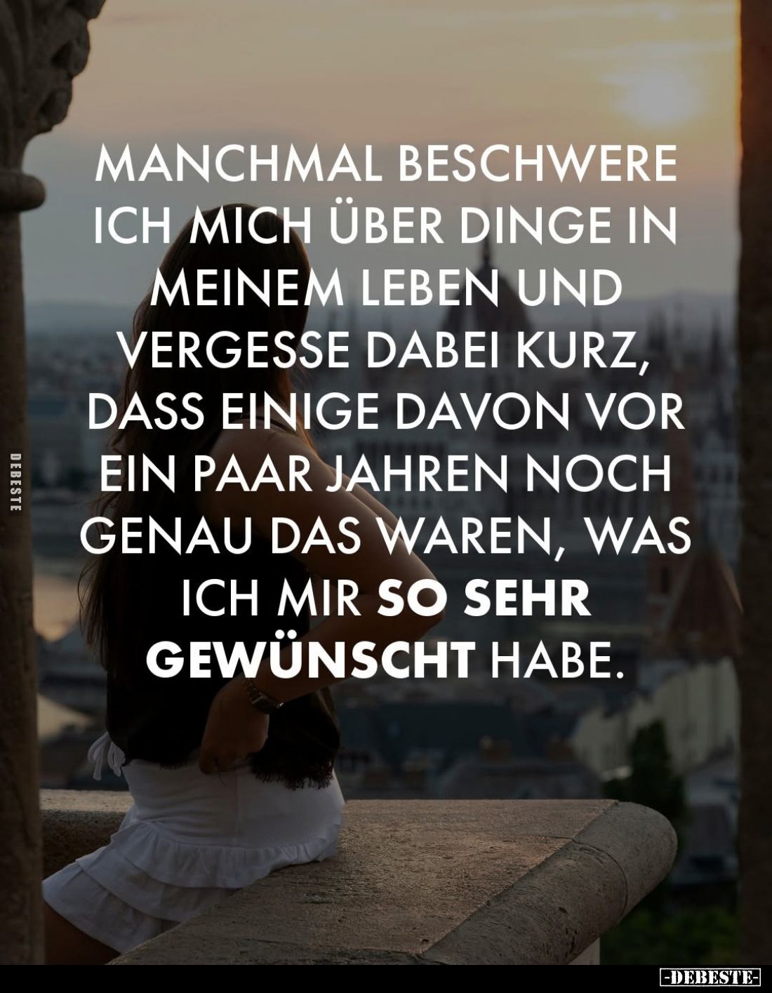 Manchmal beschwere ich mich über dinge in meinem Leben und vergesse dabei kurz, dass einige davon vor ein paar Jahren noch ge...