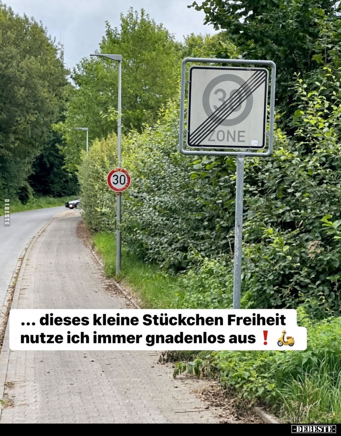 Dieses kleine Stückchen Freiheit nutze ich immer gnadenlos aus.