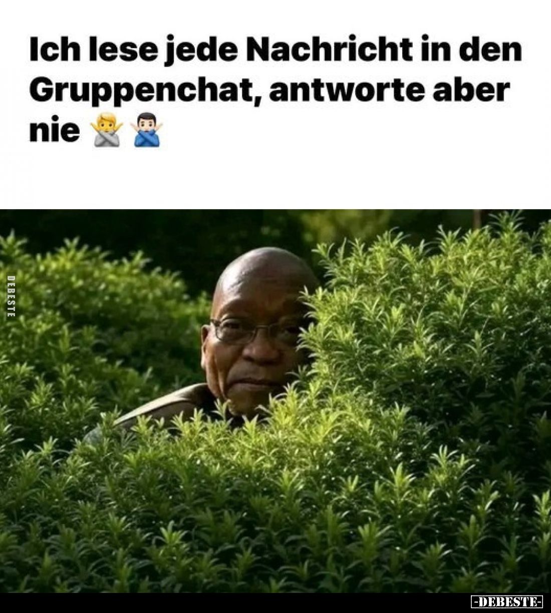 Ich lese jede Nachricht in den Gruppenchat, antworte aber nie.