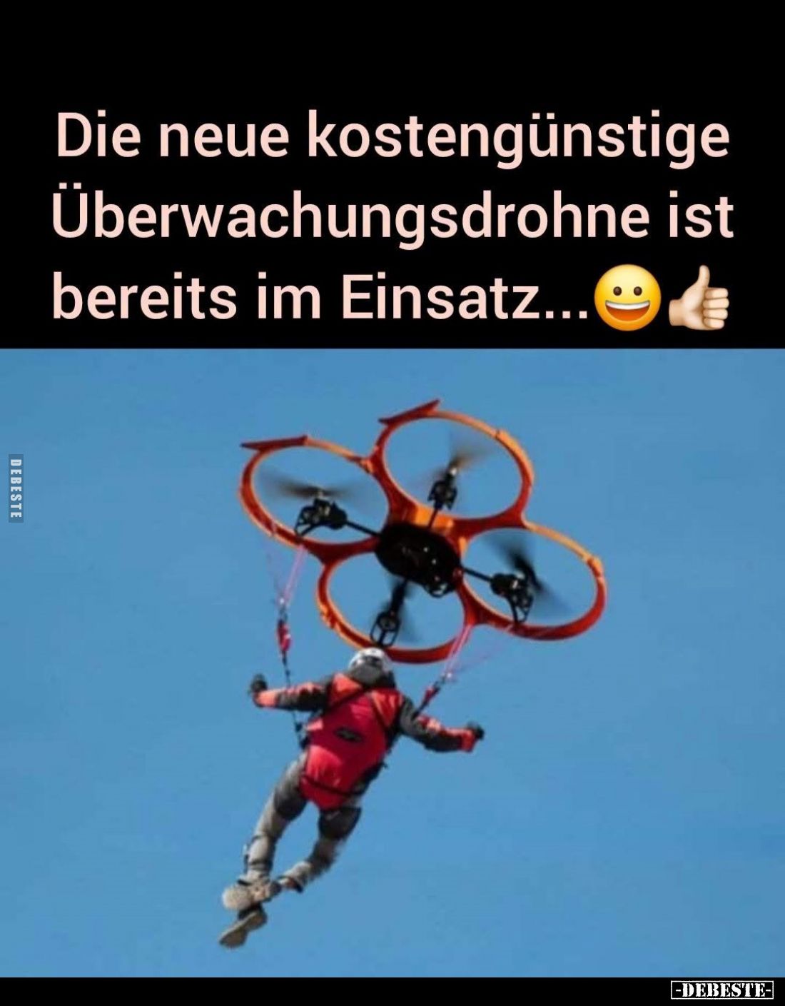 Die neue kostengünstige Überwachungsdrohne ist bereits im Einsatz...