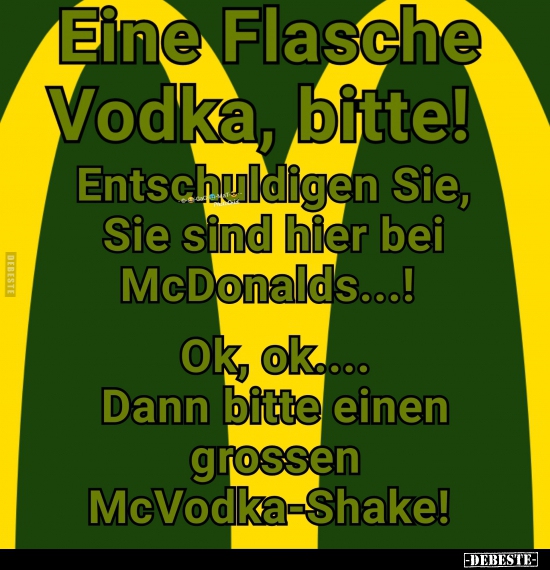 Eine Flasche Vodka, Bitte!.. - Lustige Bilder | DEBESTE.de