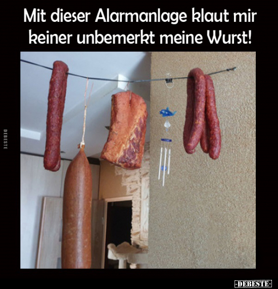 Mit dieser Alarmanlage klaut mir keiner unbemerkt meine.. - Lustige Bilder | DEBESTE.de