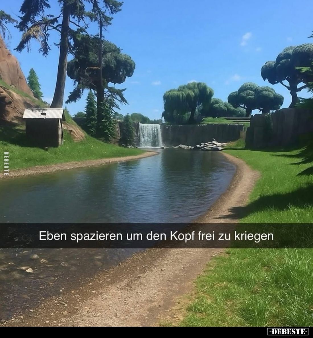 Eben spazieren um den Kopf frei zu kriegen.