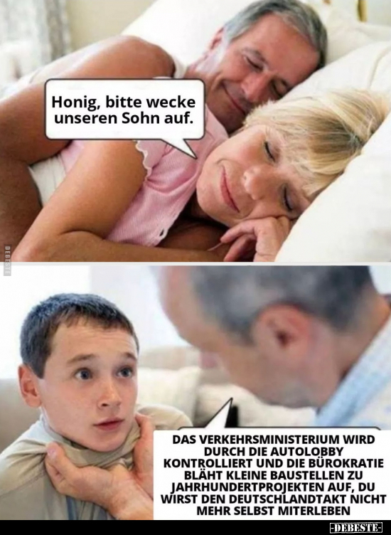 Honig, bitte wecke unseren Sohn auf... - Lustige Bilder | DEBESTE.de