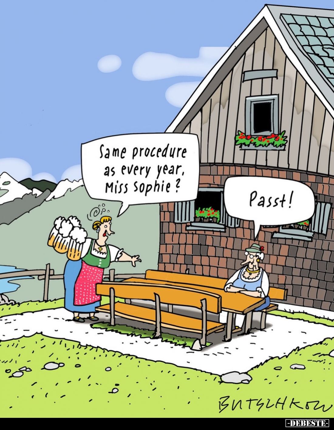 Same procedure as every year, Miss Sophie? Passt!