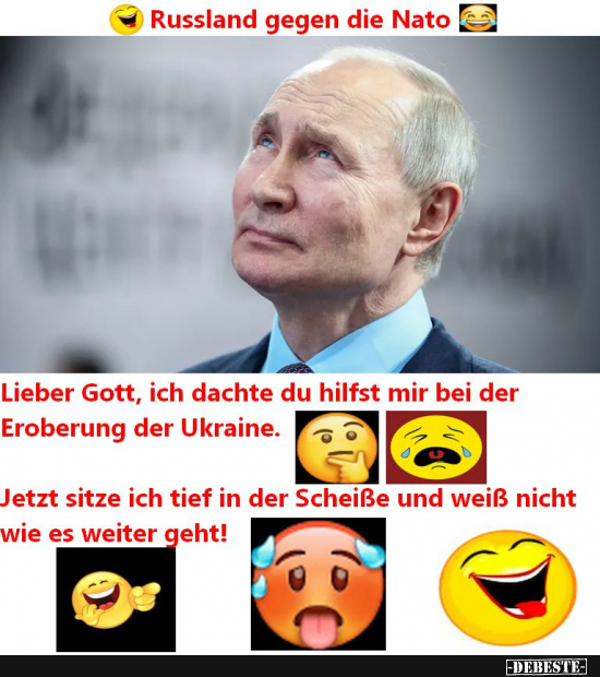 Putins Ratlosigkeit ist himmelschreiend - Lustige Bilder | DEBESTE.de