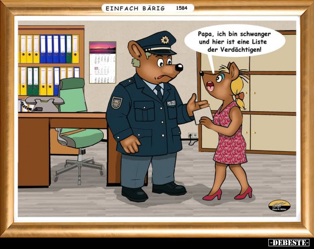 Papa, ich bin schwanger und hier ist eine Liste der Verdächtigen!