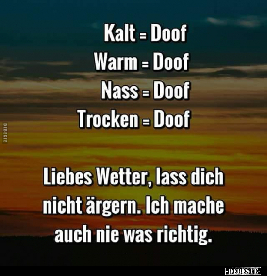 Kalt = Doof... - Lustige Bilder | DEBESTE.de