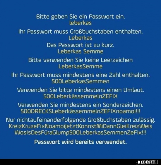 Bitte geben Sie ein Passwort ein.. - Lustige Bilder | DEBESTE.de