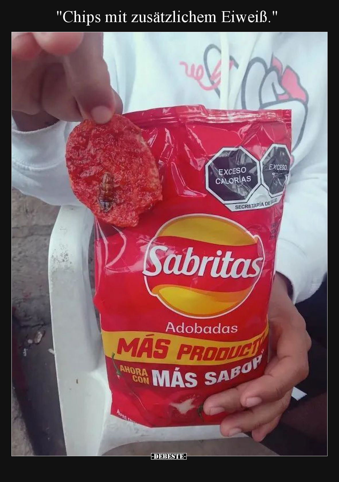 Chips mit zusätzlichem Eiweiß.
