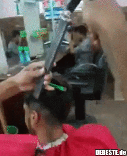 Wenn ein Handwerker auf Friseur umschult.. - Lustige Bilder | DEBESTE.de