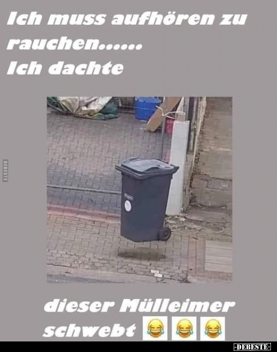 Mülleimer, Eimer, Müll, Rauchen