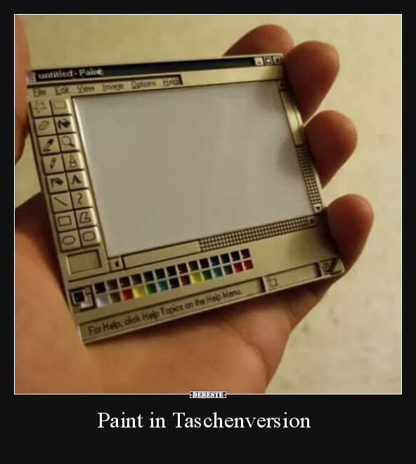 Paint in Taschenversion.. - Lustige Bilder | DEBESTE.de