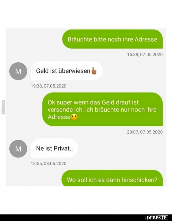 Bitte, Geld, Super, Wenn