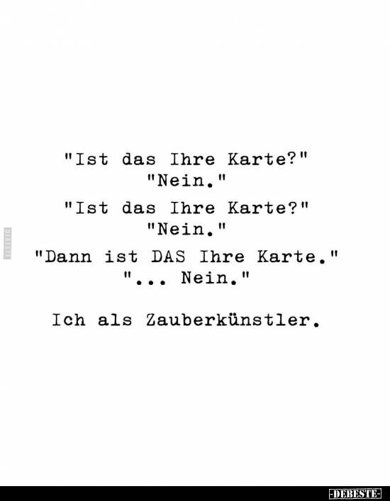 "Ist das Ihre Karte?".. - Lustige Bilder | DEBESTE.de